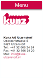 Mobile Screenshot of kunz-utzenstorf.ch